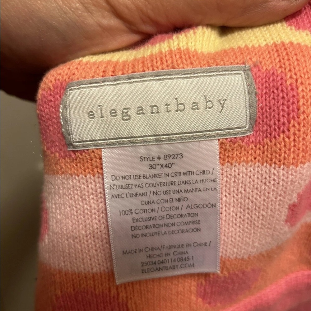 Elegant Baby Pink Polka Dot Reversible Blanket - Picture 2 of 15